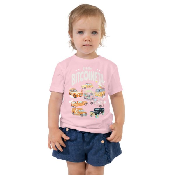 toddler-staple-tee-pink-front-68ef6554a4489.jpg Little Bitcoineta Tee