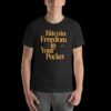 unisex-staple-t-shirt-black-heather-front-68e14a25c6f6a.jpg Bitcoin T-shirt (Bitcoin Freedom in your Pocket)