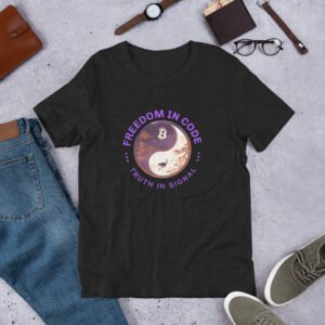 Ying Yang Bitcoin/Nostr T-shirt